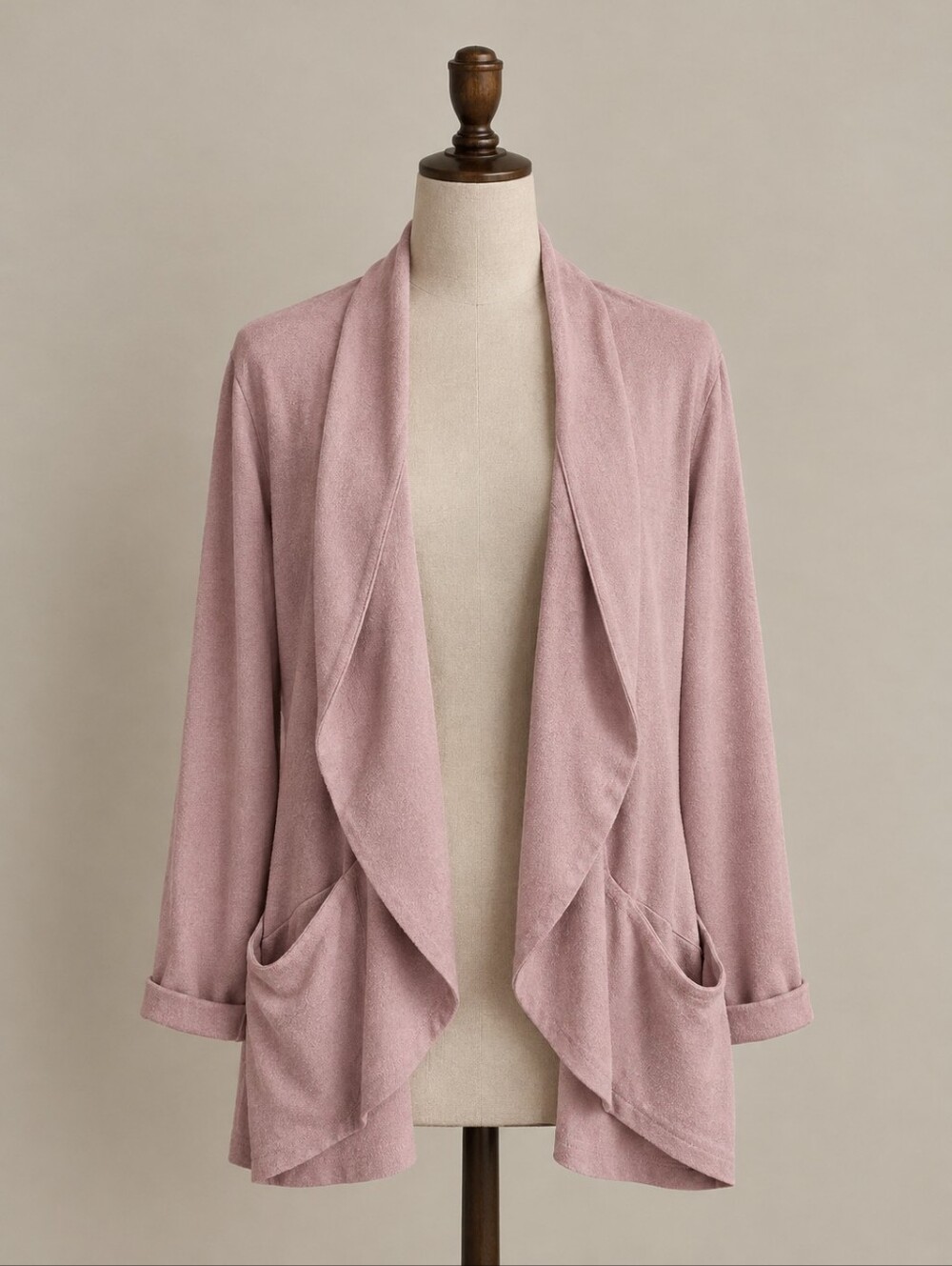 Ricki’s Dusty Rose Open Front Cardigan Sweater – Size XL